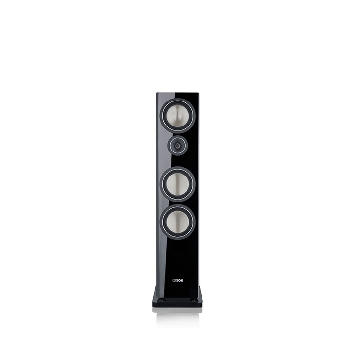 Boxe Canton Townus 90, de podea, putere 150/300W, răspuns de frecvență 20-40000Hz, culoare negru, dimensiuni 25x105x36cm, set de 2 bucăți