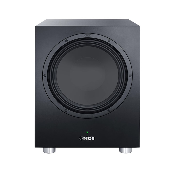 Subwoofer Canton Power Sub 12 S2, activ, bass-reflex, negru, 36x47.5x50cm