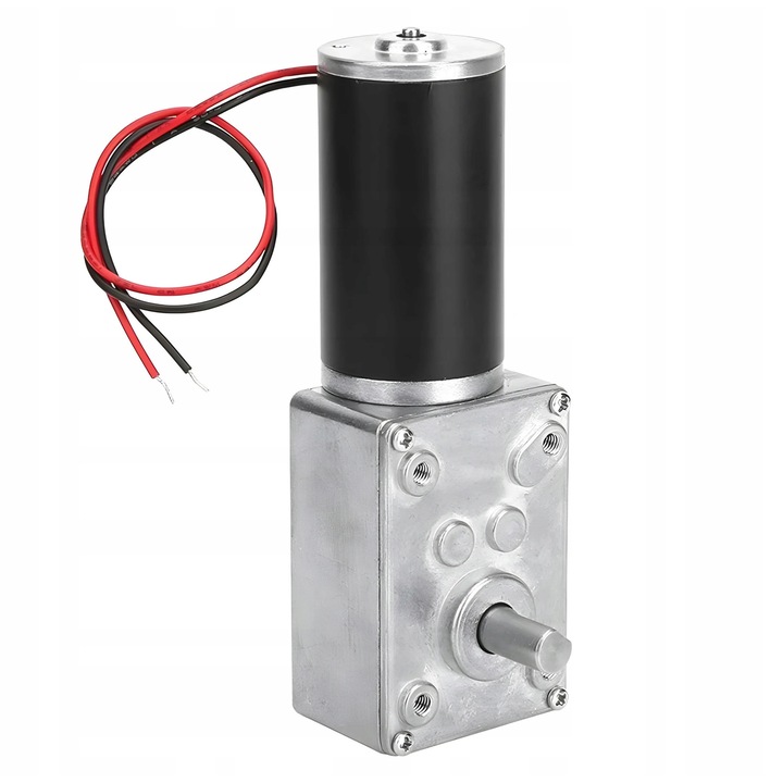 Motor cu reductie cu melc 12V 20RPM, dimensiuni 58x40mm