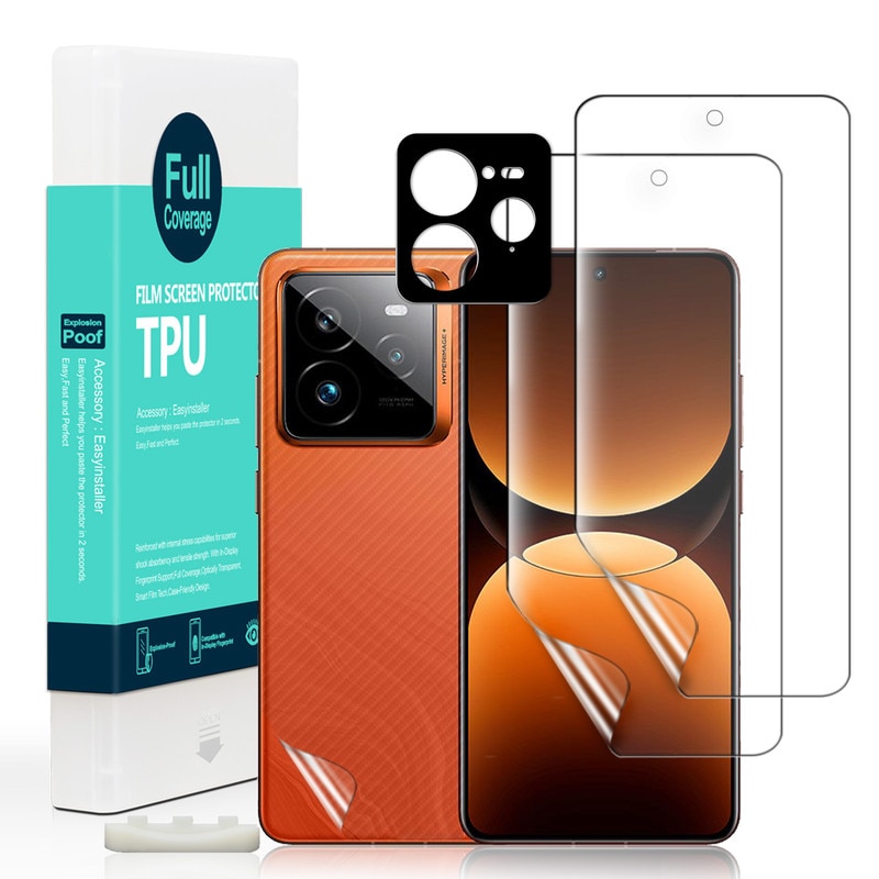Folie Sticla Ibywind pentru Realme GT 7 Pro 5G, Pachet 2, TPU, protectie pentru obiectiv, Montaj Usor, Ultra HD, Anti Zgarieturi, Anti Socuri