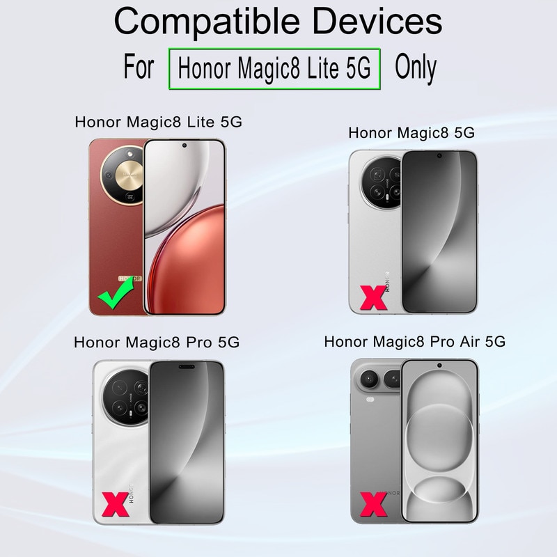 Folie Sticla Ibywind pentru Honor Magic 8 Lite 5G, Pachet 2, Sticla Securizata, protectie pentru obiectiv, Montaj Usor, Duritate Militara, Ultra HD, Anti Zgarieturi, Anti Socuri