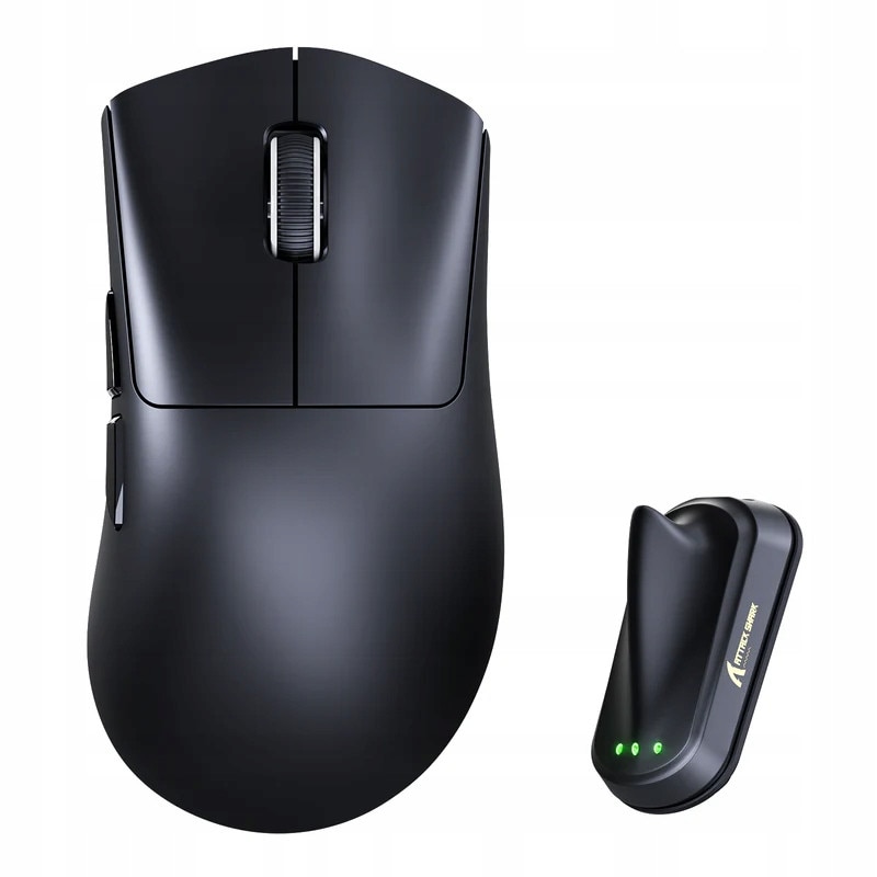 マウス・トラックボール ATTACK SHARK V8 Mouse gaming Attack Shark V8, ergonomic, RGB, negru, 126x68x41mm