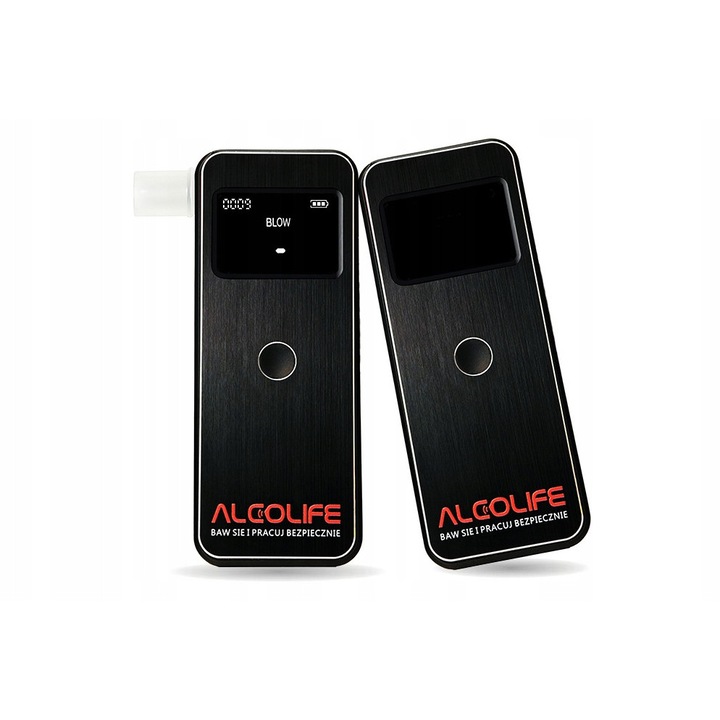 Alcolife Алкотестер Prime, прецизност, елегантен дизайн, черен, 11.5x4.5x1.8см
