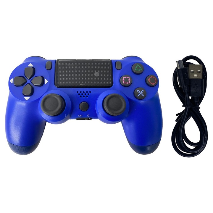 Controler wireless pentru PS4, Touch Pad, albastru deschis