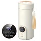 Fierbator Electric Portabil, BYONDSELF®, 550 ml, 316 otel inoxidabil, 4 Presetari de Temperatura, 45-90℃ control constant al temperaturii, display LCD, design dublu strat anti-oparire, 220V, Crem