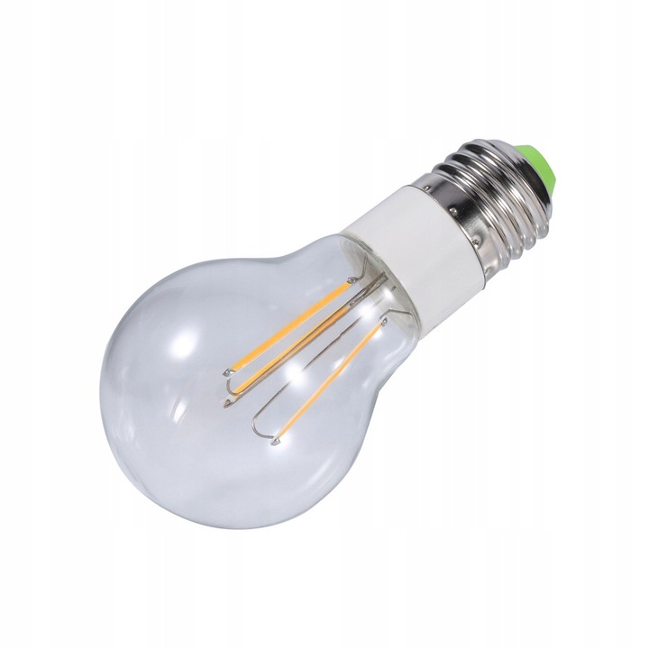 Izzó LED E27 3W filament meleg fehér 6x10.5cm
