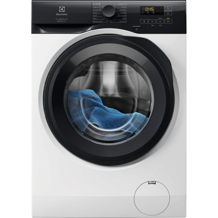 Masina de spalat rufe Electrolux EW6F8492E, 9 kg, 1400 rpm, clasa A, Inverter, SensiCare, PerfectCare600,Full Wash45, Antialergic, TimeManager, Alb