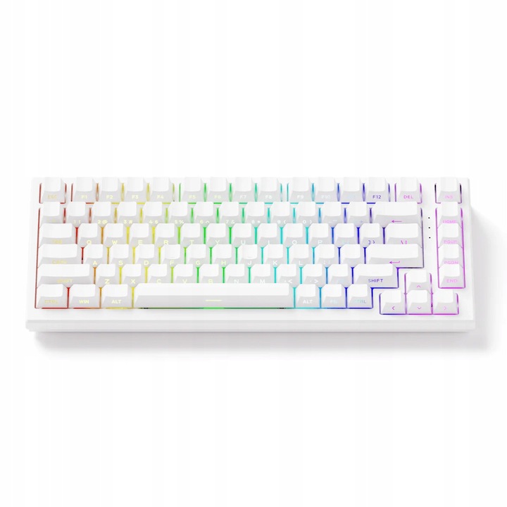 Tastatura mecanica Akko TAC87 HE magnetica, rapida, alba, 75%