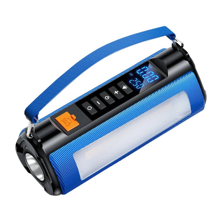 Blitzwolf BW-JA1 kompresszoros autóindító, 16000mAh, 2000A, 150 PSI, 220x95x89mm