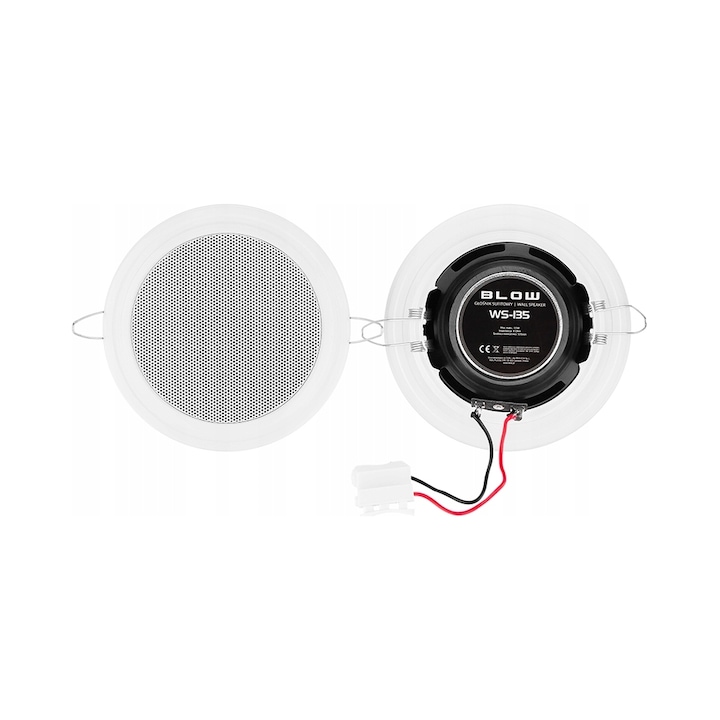 Difuzor de tavan BLOW WS-135, 15 W max, 8 Ω, diametru 100 mm, alb, cod JGKN46K97Y