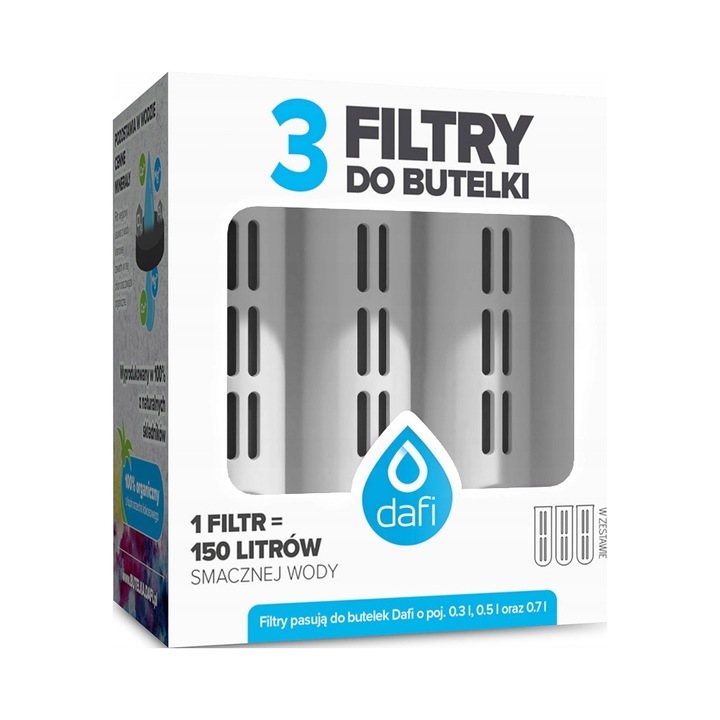 Filtru apa Dafi Soft Solid set 6 alb
