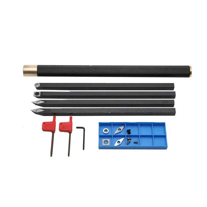Unealta pentru strung lemn, Dalta din carbura CD-WWHWWH-002, Manuala, Coada patrata, Pentru lemn, Taiere si degrosare
