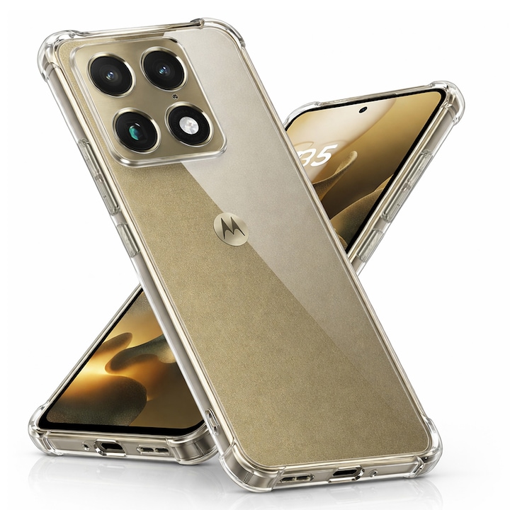 Husa pentru Motorola Signature - Techsuit Shockproof Clear Silicone - Clear