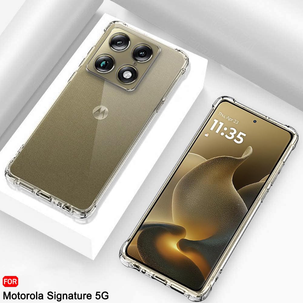 Husa pentru Motorola Signature - Techsuit Shockproof Clear Silicone - Clear