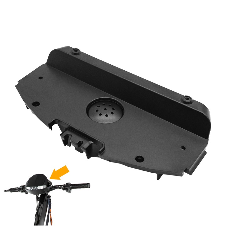 Capac protectie display si far pentru trotineta electrica KuKirin G2, G3, G4, 186x86x46 mm, Negru