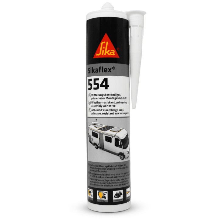 Sikaflex 554, 300ml, adeziv cu actiune puternica – alb