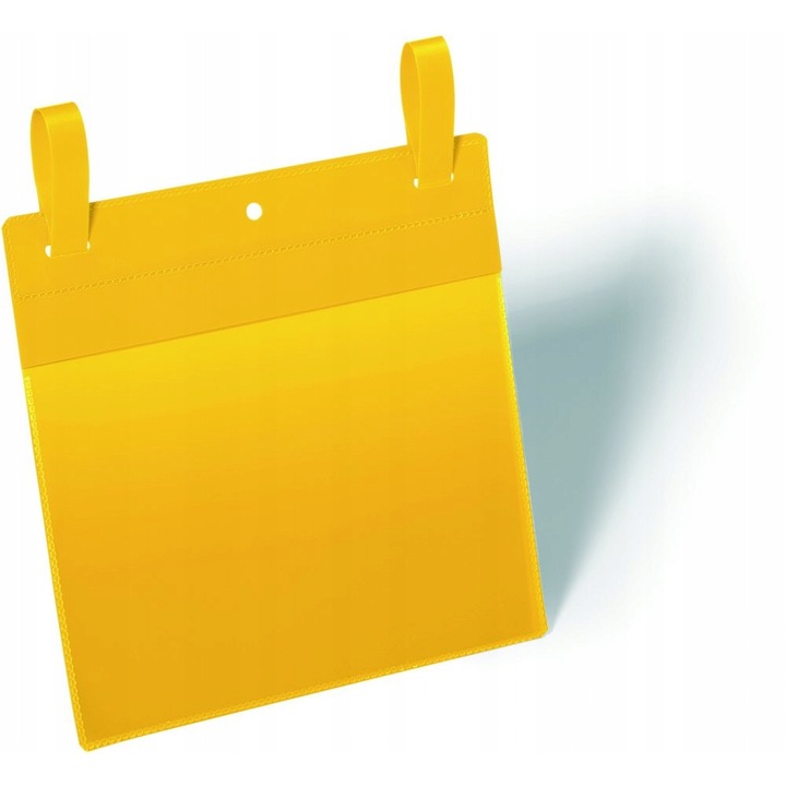 Комплект 50 джоба Durable A5 хоризонтални, жълти, 210x148мм