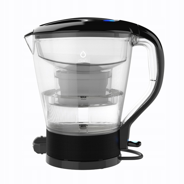 Ceasca electrica filtranta Dafi 2in1 negru cu filtru Unimax si 6 rezerve