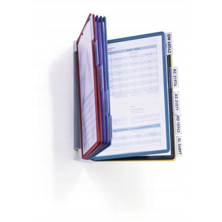 Set 10 panouri informative Durable Vario Wall multicolor 39x32.5x26cm