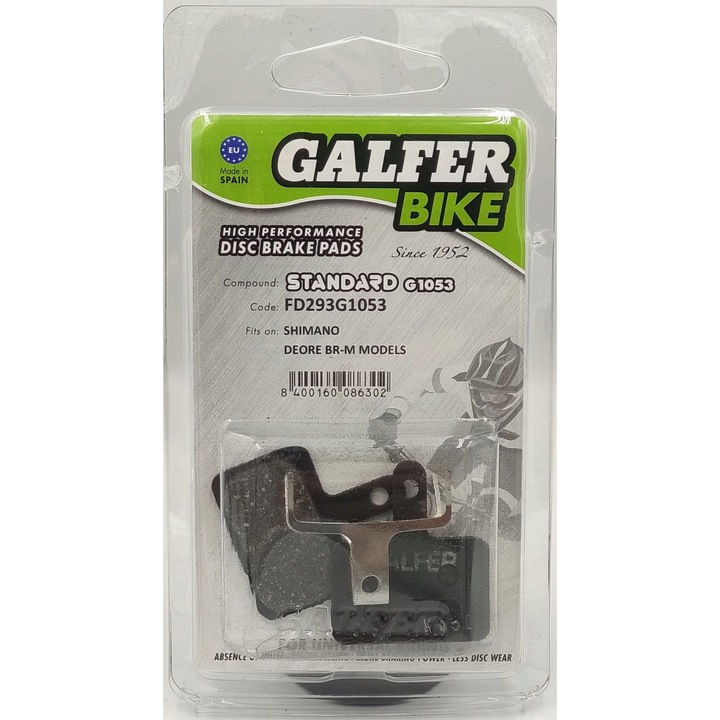 Накладки за велосипедни спирачки Galfer Performance черни стандартни комплект 2 бр