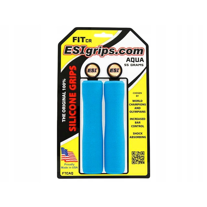 ESI, Szilikon markolat (gripek) 3 ergonómikus zónával Fit CR, aqua
