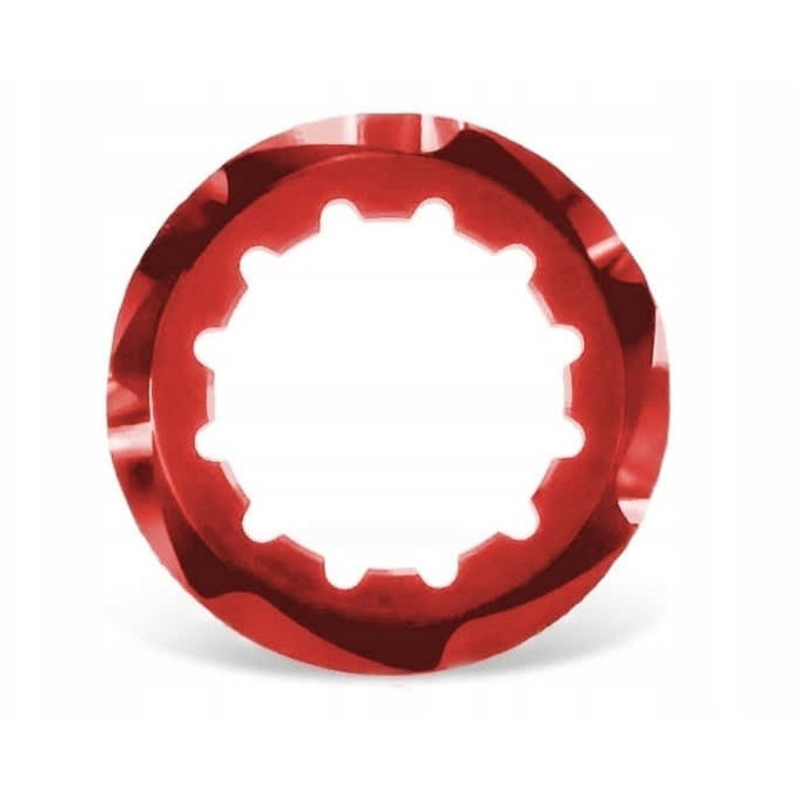 Shimano Micro Spline Garbaruk kazetta anya, piros, 5g
