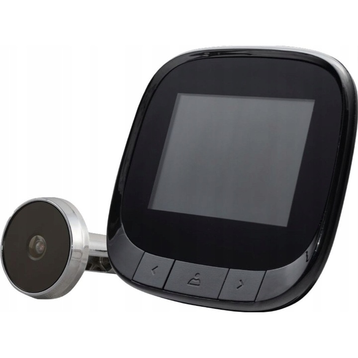 Elektronikus kukucskáló Gerda Optic F, 2.4", felvétel, fekete, 35x120mm