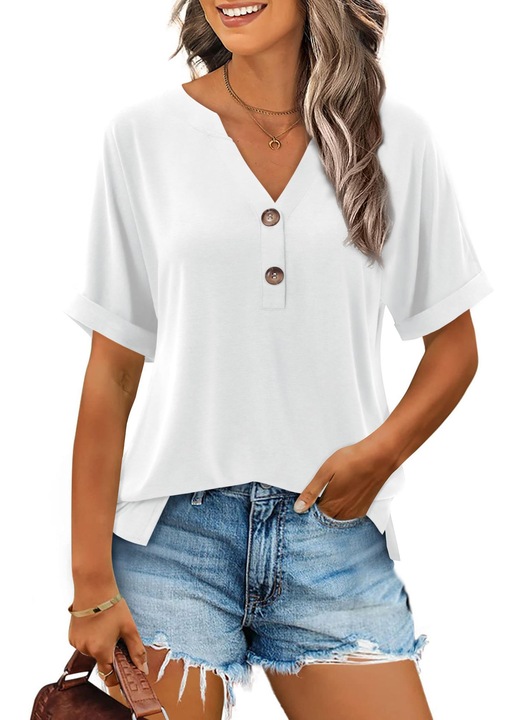 Tricou pentru femei, Beluring, mână lungă, bleumarin, L INTL