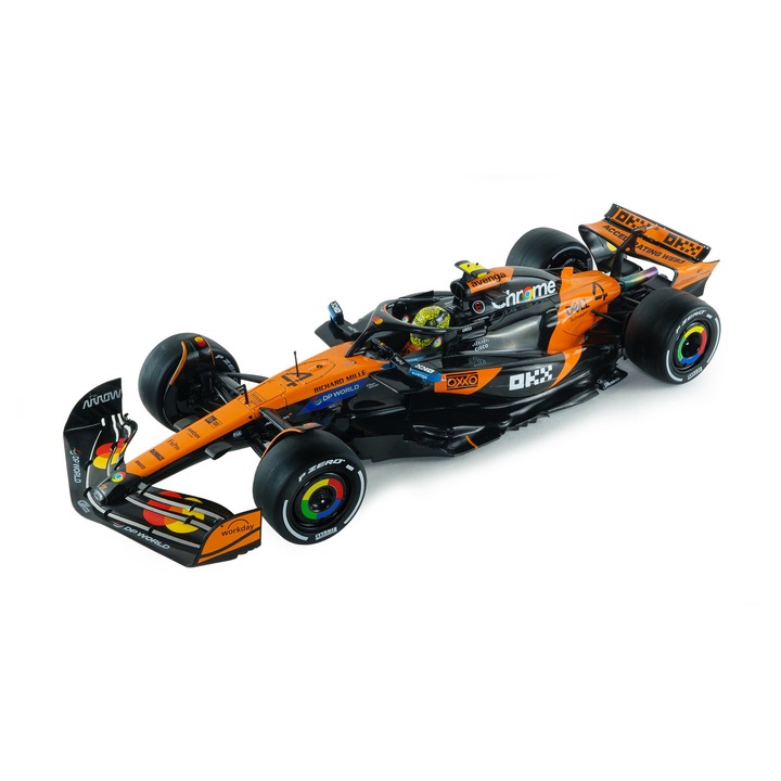 McLaren MCL39 Lando Norris autómodell, 1:18, fém, 28cm, 2025