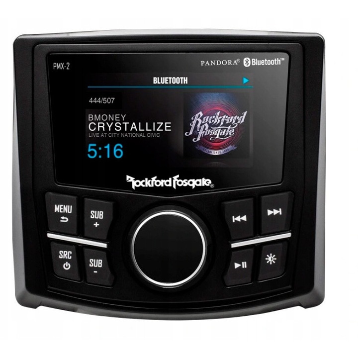 Radio Rockford Fosgate PMX-2 Marine Bluetooth MP3 USB pentru iaht, barca