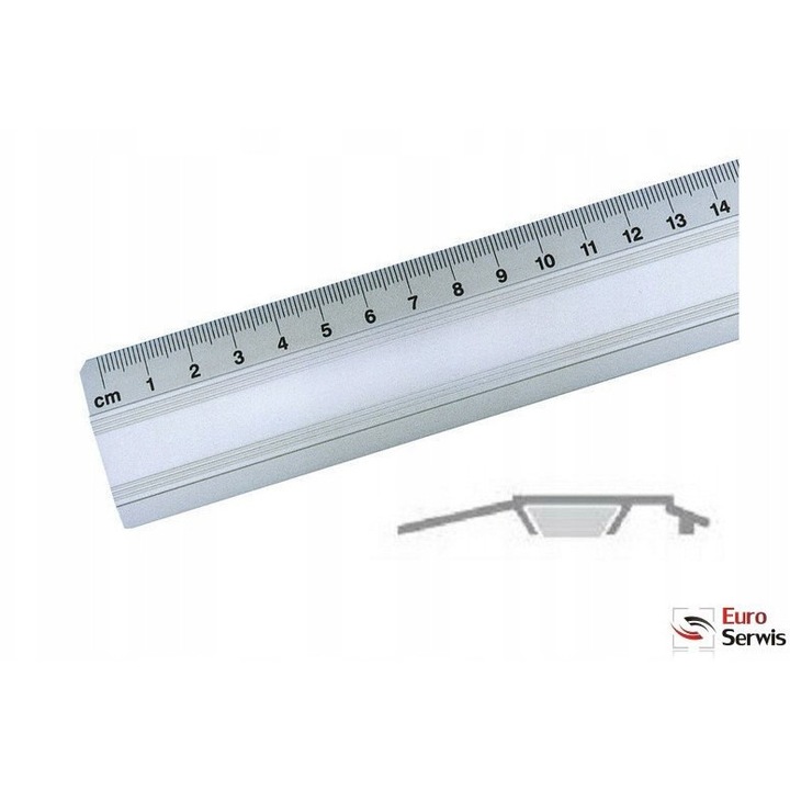 Rigla aluminiu Leniar 100cm antiderapanta