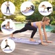 Pilates tábla 10 az 1-ben, Anyag: Ellenálló ABS műanyag, Beépített időzítő LCD kijelzővel, Két ellenállási szalag, Puha térdpárna mellékelve, 110 cm x 43 cm x 13 cm (kihajtva), 55 cm x 43 cm x 13 cm (összecsukva), Lila