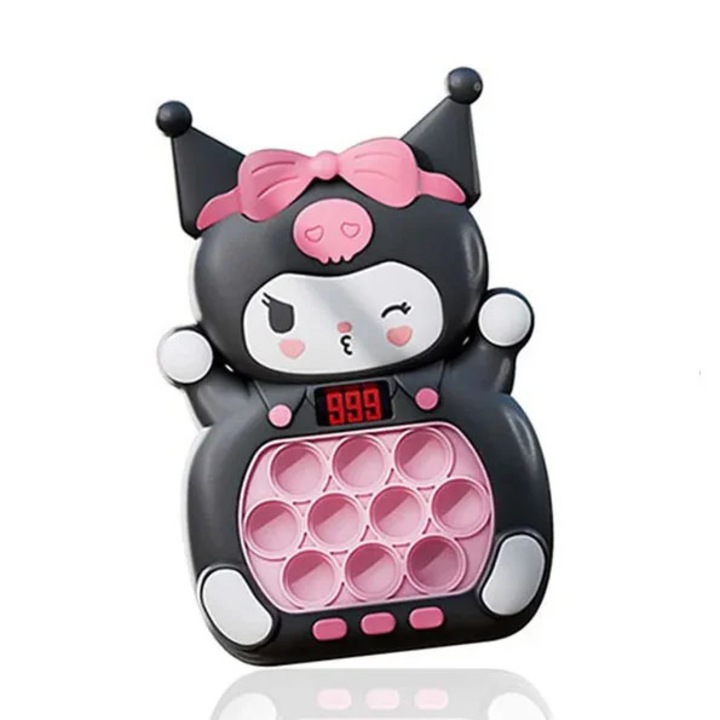 Joc interactiv Pop-It Consola, antistres, cu sunete si lumini, forma Kuromi fara afisaj, SARALMA®