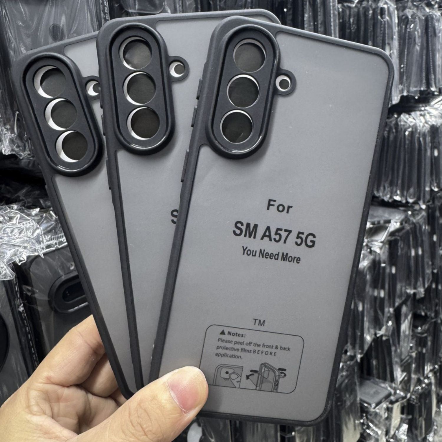 Husa pentru Samsung Galaxy A57 din TPU Flexibil, Protectie Ecran si Obiectiv, Design Anti-Fall cu Rezistenta la Zgarieturi, Negru Transparent