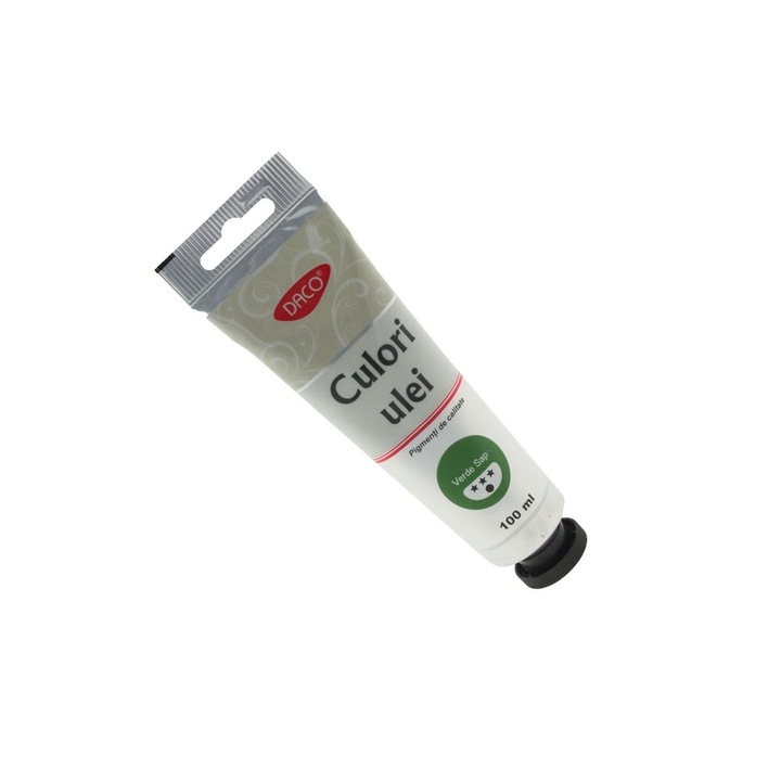 Culoare Ulei Verde Sap, 100 ml, Pigmenti de Calitate Superioara pentru Pictura DACO