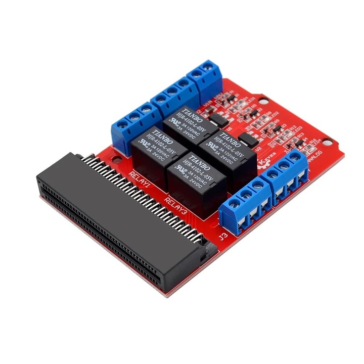 Modul releu 4 canale DC 5V pentru Micro Bit