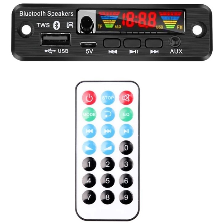 Модул плейър FM, MP3, bluetooth 5.0 "Направи си сам"
