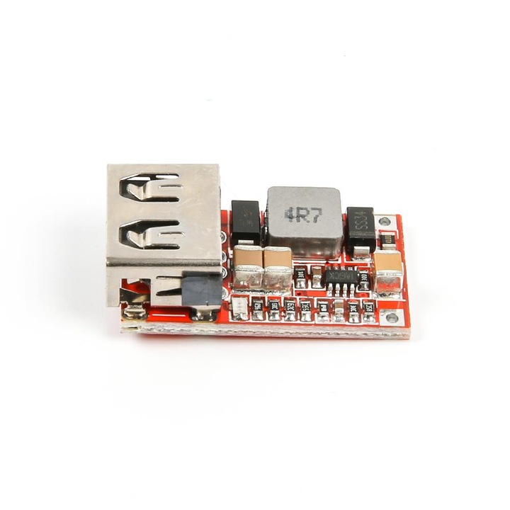 Modul coborator de tensiune de la 6–24V la 5V USB