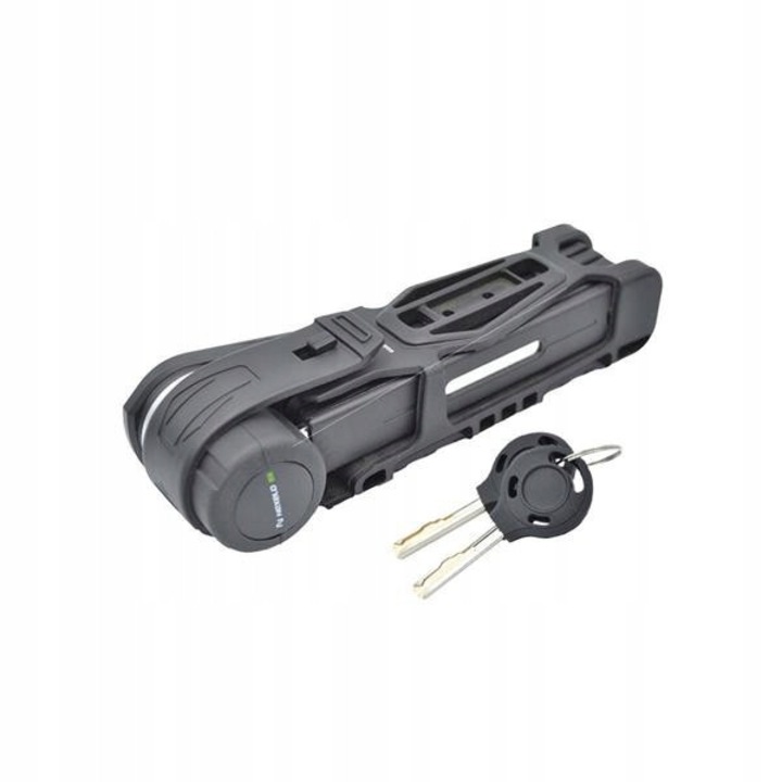 Lacat pliabil Nexelo Supreme Guard 2000, otel calit, include 2 chei, Negru, 690 mm