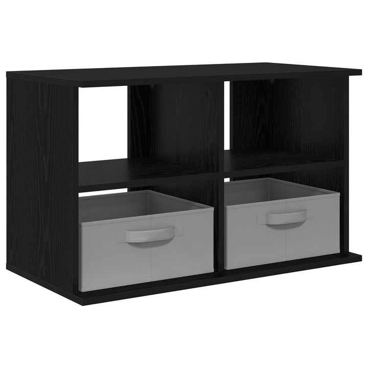 Suport pentru TV vidaXL, cu sertar Stejar Negru 79 x 40 x 48 cm