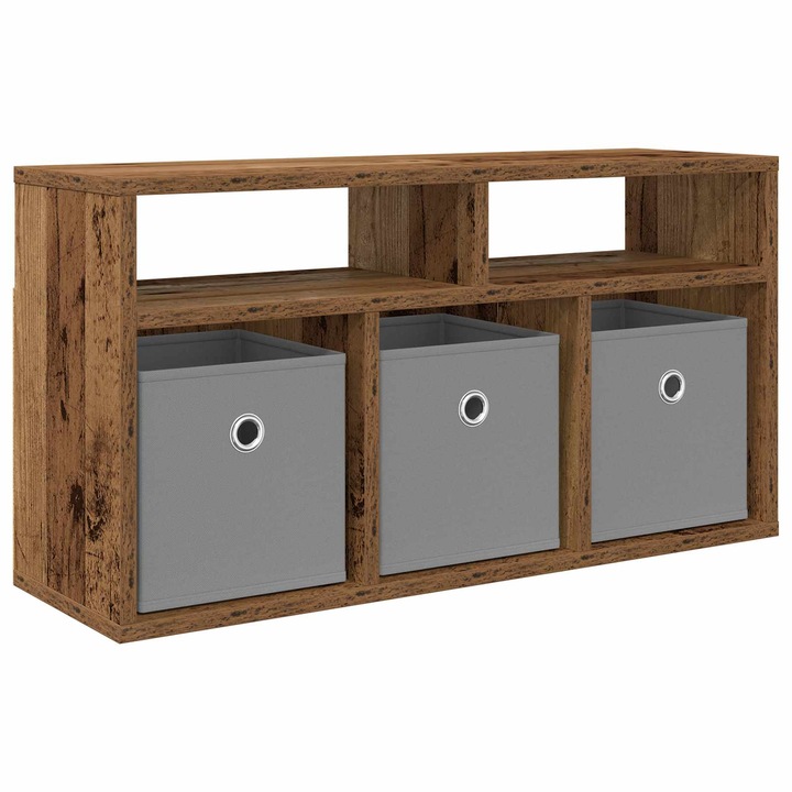 vidaXL Alacsony szekrény fiókkal Öreg fa 72 x 22, 5 x 38 cm 8000578