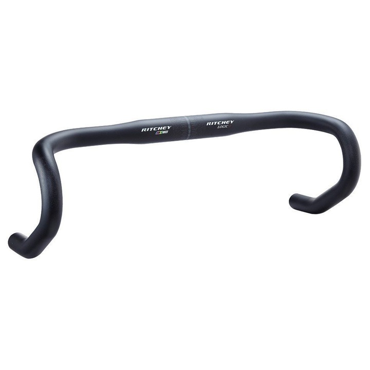 Ghidon cursier Ritchey Road WCS EvoCurve Di2, din aluminiu 7050, lungime 440mm, prindere 31.8mm, negru mat, 44cm