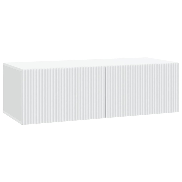 Oglinda TV montata pe perete vidaXL, Alb 98 x 41 x 30 cm Lemn prelucrat