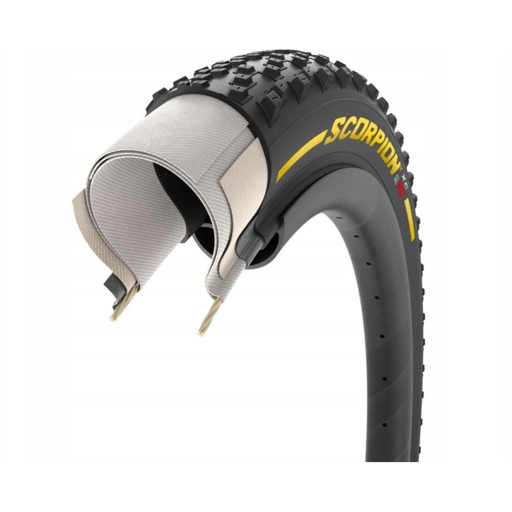 Kerékpár gumi Pirelli Scorpion XC RC 29x2.2 fekete-sárga ProWALL 120tpi