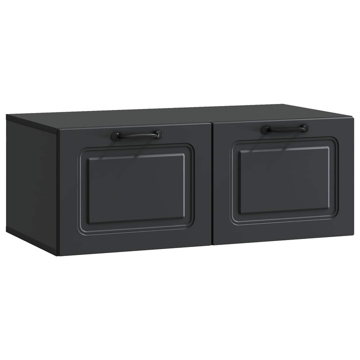 Oglinda TV montata pe perete vidaXL, Pe perete vidaXL, Negru 78 vidaXL, 5 x 41 x 30 cm