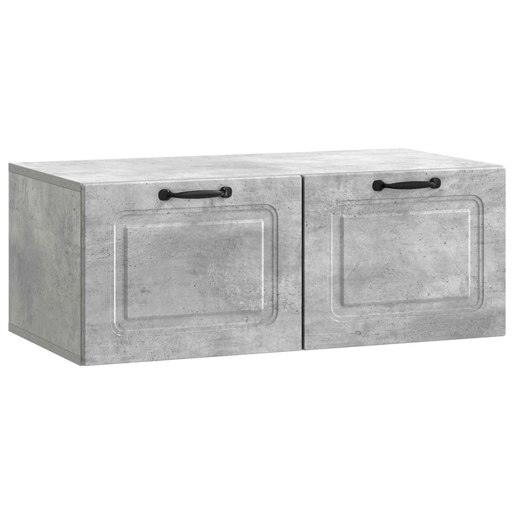 Oglinda TV montata pe perete vidaXL, Gri Beton 78 vidaXL, 5 x 41 x 30 cm