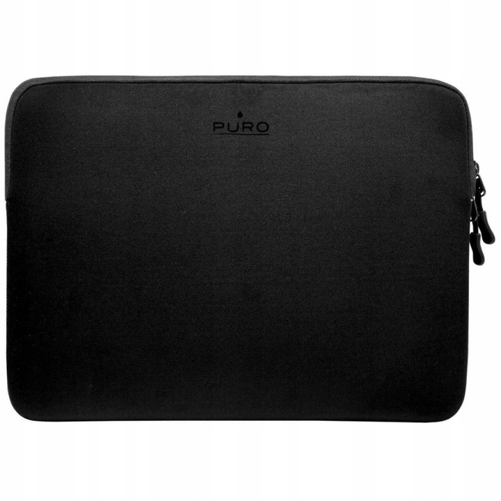 Puro, Neoprén laptop tok cipzárral 40,6 cm (16) képernyőkhöz, SCUDOS16BLK, Fekete, 16 hüvelyk