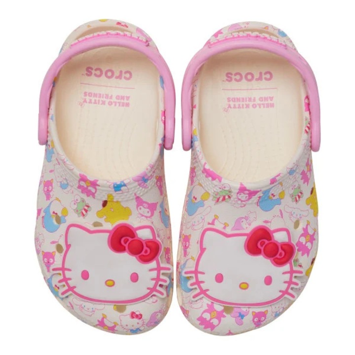 Saboti Crocs Toddler Hello Kitty Pastel Clog, Multicolor