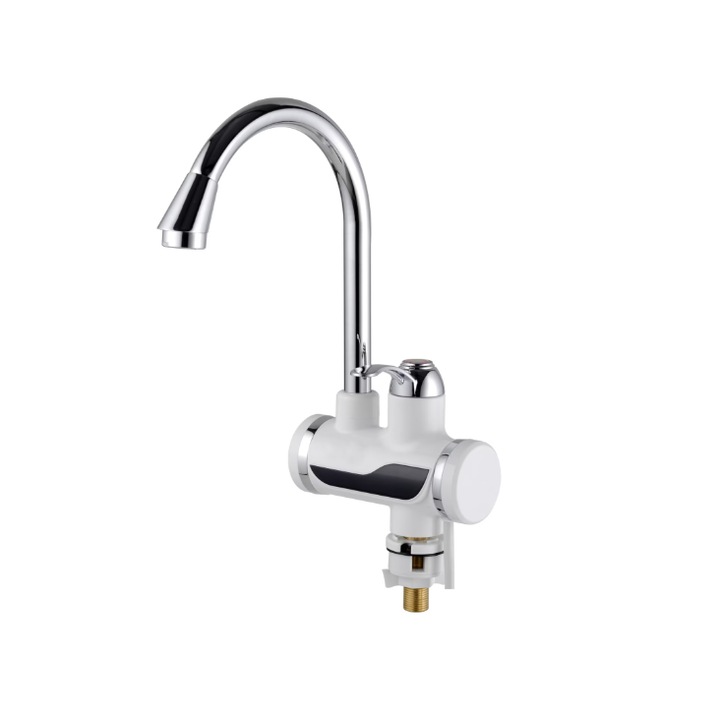 Robinet electric cu încălzire instantanee, ATT, 3000 W, 60°C, inox, montare deasupra chiuvetei
