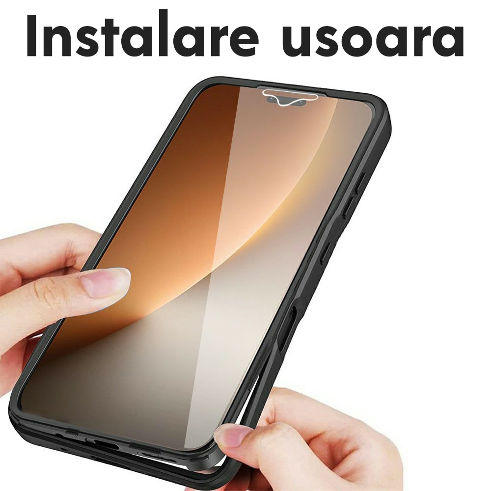 Husa pentru Honor Magic 8 Pro DaDen® ColorVerse 360, Antisoc, Protectie completa spate-ecran, Negru